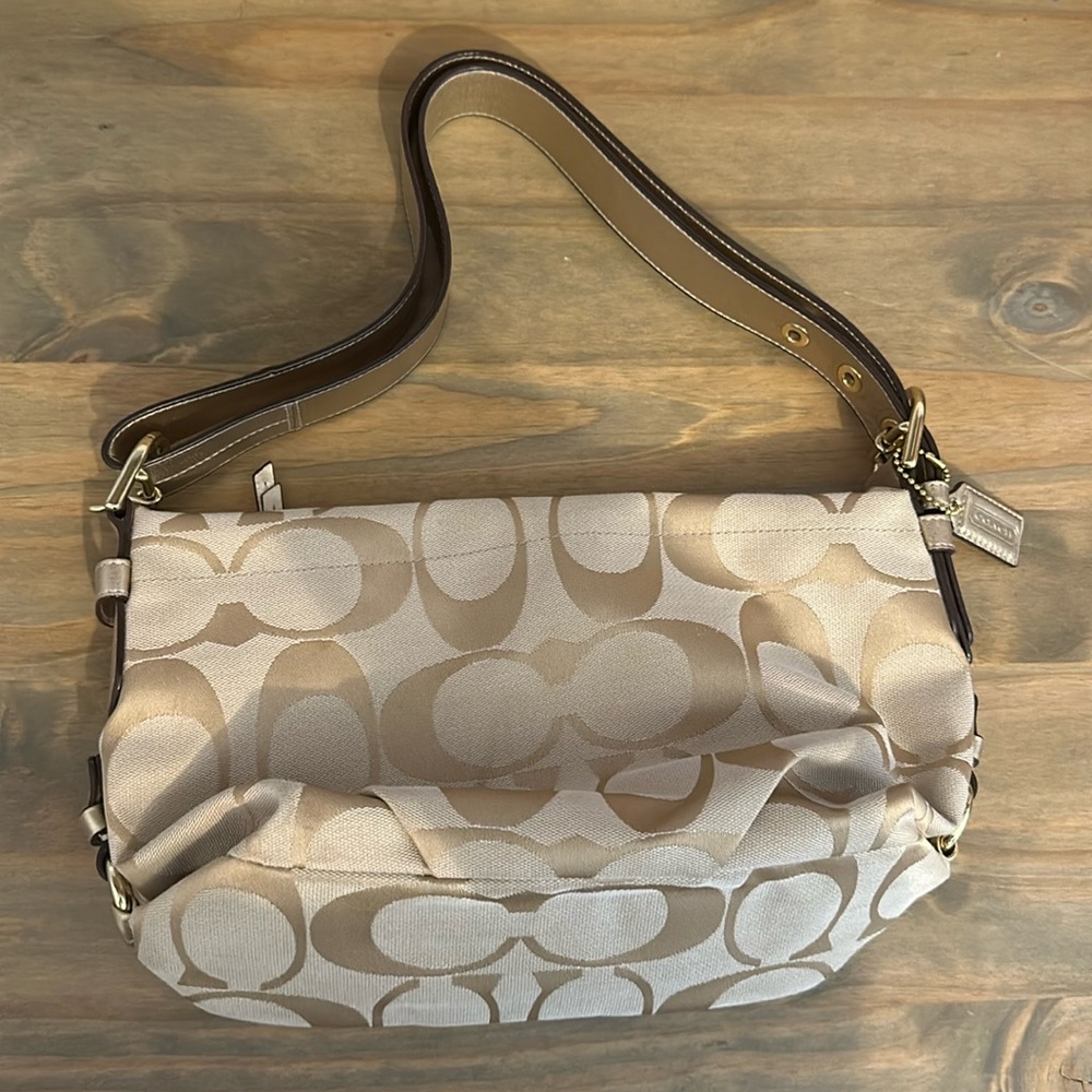 Coach signature hobo bag